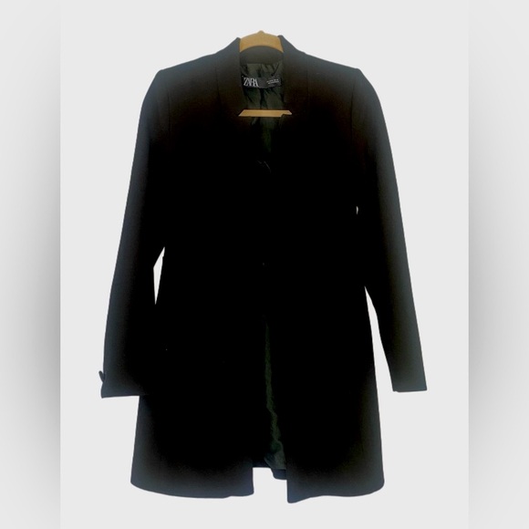 Zara Jackets & Blazers - ZARA Black Blazer – Streamlined Sophistication – Size M